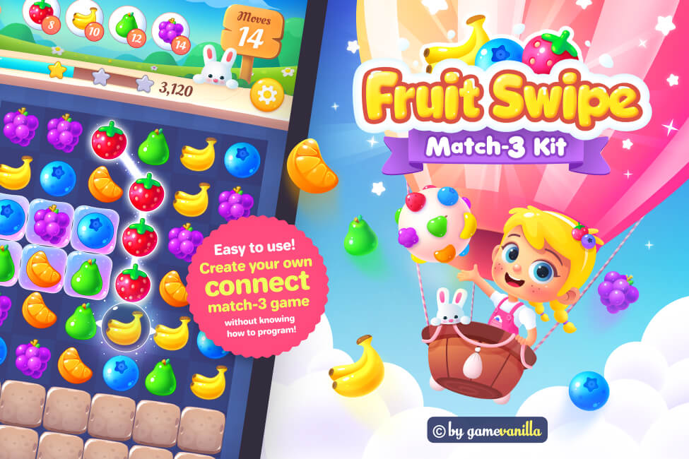 Fruit Swipe Match 3 Kit